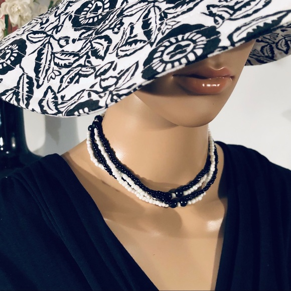 🆕 NWT Xhilaration Sun Hat, in Black & White - Picture 6 of 8